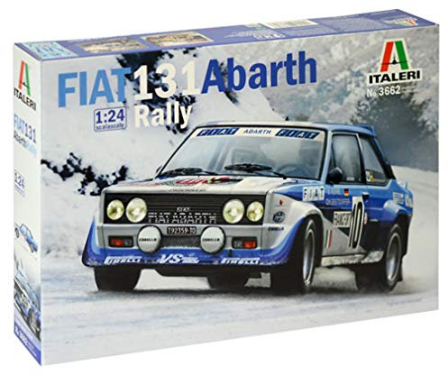ITALERI 3662S - 1:24 Fiat 131 Abarth Rally , Modellbau, Bausatz, Standmodellbau, Basteln, Hobby, Kleben, Plastikbausatz, detailgetreu, Unlackiert