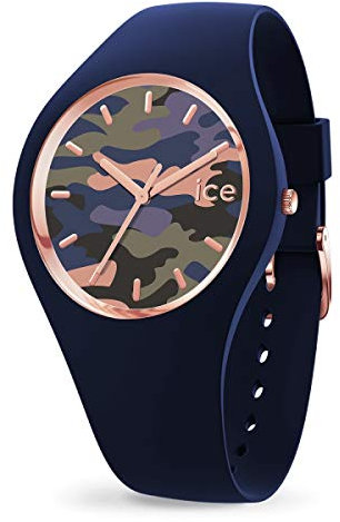 ICE-WATCH - Bastogne Glam twilight - Blaue Damenuhr mit Silikonarmband - 016638 (Small)