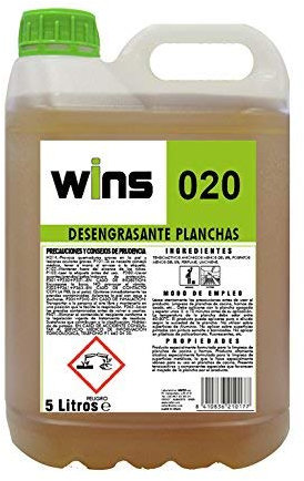 Caja 4 botellas WINS 020 Desengrasante concentrado profesional para la limpieza de planchas de cocina y hornos
