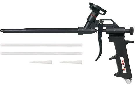 Isolbau TEFLON Schaumpistole 120 BOX Bauschaumpistole Montageschaumpistole Bauschaum Schwarz Pistolenschaum Montageschaum PU Schaum Pistolenreinieger Reiniger
