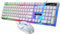 Yimidear Gaming Tastiera e Mouse da Gioco Illuminata Mouse e Tastiera USB con LED Controluce 104 Tasti Funziona per PC, Computer, Laptop, PS4, Xbox One (Bianca)