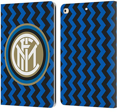 Head Case Designs Licenza Ufficiale Inter Milan in Casa 2020/21 Kit Crest Custodia Portafoglio in Pelle Compatibile con Apple iPad 9.7 2017 / iPad 9.7 2018