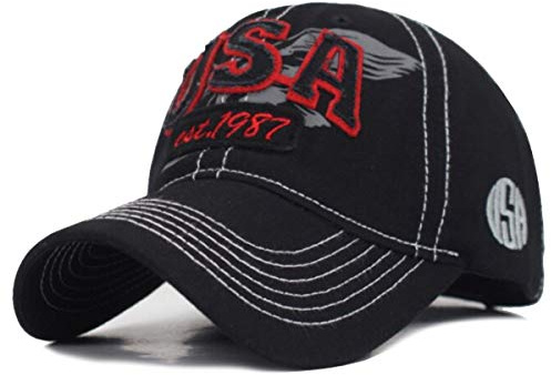 Sporty Baseballcap U.S.A. Eagle USA Vintage Style Used Washed Look Retro Amerika