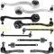 Bras de suspension avant pour MERCEDES CLASSE C W203 S203 triangle, rotule, biellette 10 pièces