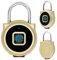 Intelligentes Fingerabdruck-Vorhängeschloss, Bluetooth-Schloss, wiederaufladbar über USB, Fernautorisierung, KozyOne Smart Keyless Security Lock für iOS/Android, IP65 wasserdicht