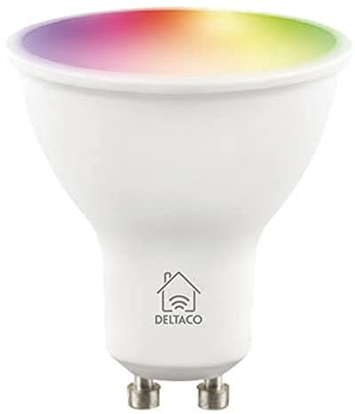 Deltaco Smarter LED Spot, passend für GU10 Fassungen, dimmbar, Nennleistung 5W, RGB (SH-LGU10RGB)