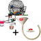MYBEERPONG Original Bier Bong + Party Bingo Lostrommel mit 6 Shot Gläsern | Inkl. 36 Farbige Kugel | US Festival Beer Bong zum schneller be- Trinken inkl. Zubehör