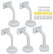 Supporti per corrimano 5 pezzi, Supporti corrimano per corridoi, corrimano a parete, per scale interne, Acciaio inossidabile, 60*80cm, bianco