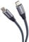 PremiumCord USB-C 3.2 Gen 2x2 Connection Cable, Data Cable SuperSpeed up to 20 Gbit/s, Charging Cable up to 5A, USB 3.2 Generation 2 x 2 Type C Plug, Colour Black/Grey, Length 0.5 m