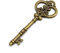 Schlüssel in antik Bronze mit Krone und Fassung für einen Strassstein zur Hochzeit als Deko oder für DIY Schmuck (5)