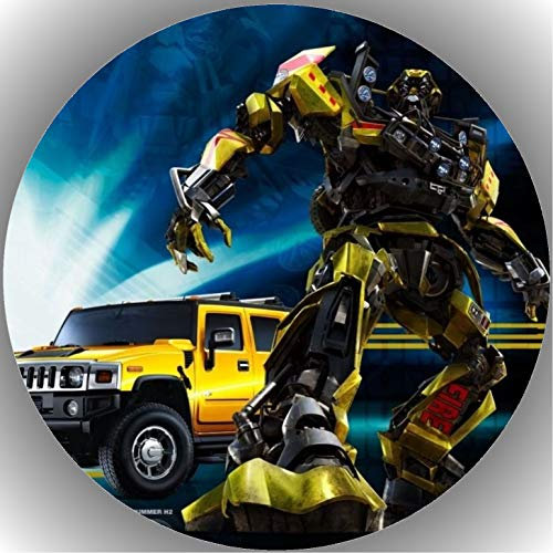 Premium Esspapier Oblate Tortenbild, Essbares Foto für Torten, Tortenaufleger Ø 20cm Transformers T1