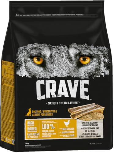 CRAVE™ Hund Beutel Huhn mit Knochenmark und Urgetreide 2,8kg