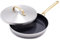 GreenPan GP5 Bratpfanne aus Edelstahl, 5-lagig, 30,5 cm, mit Deckel, gesunde Keramik-Antihaftbeschichtung, PFAS-frei, induktionsgeeignet, goldfarbene Griffe, spülmaschinen- und ofenfest