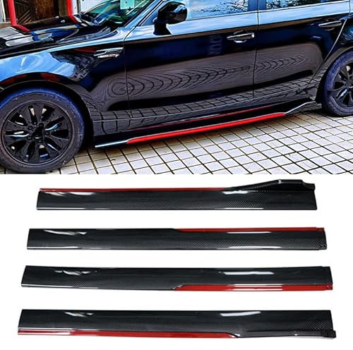 Zyph Minigonne Laterali Auto per Alfa Romeo Giulia Stelvio 952 949,2 Segmenti Coprigonne Laterali Universali,Splitter Laterale Diffusore,A/Carbonfiberred