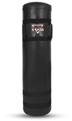 PGS Fußball-Schnuller, strapazierfähig, ideal für Fußball-Kontaktübungen, Kickboxen, Kampfsport und Sporttraining, unbefüllt, Schwarz, 1,2 m