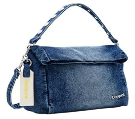 Desigual Women's PRIORI Love Accessories Denim Hand Bag, Blue