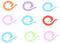 TOPINCN Stich Marker Zähler Haushalt Und Stich Zählen Mark Schnalle Reihe Öffnung Marker Ring Stricken Werkzeug Split Ring Clips Komma (L (20 cm))