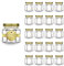 20x Petit Pot de Miel Hexagonal avec Couvercle 60ml - Mini Bocaux, Idéal pour la Conservation de Miel, Confiture, Épices, Yaourt- Cadeau Invités Mariage, Faveurs de Mariage et Baby Shower