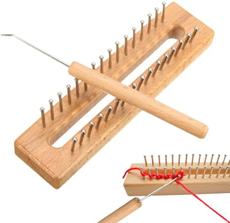 Xialuwy Marco de punto, juego de KnittingLoom, telar hecho a mano con tabla de tejer y agujas de ganchillo para hacer calcetines, bufandas, guantes y bufandas