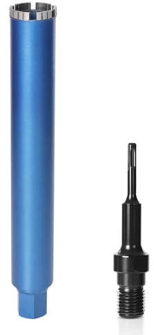 Couronne de forage diamantée pour carotteuse avec turbo, avec SDS-Plus, 1 1/4, Ø 82 mm, longueur totale 460 mm, foret diamant à sec et humide, couronne de forage à sec pour béton