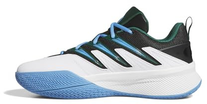 adidas Unisex Dame Certified 3 Basketball-Schuhe, FTWR White/Collegiate Green/Blue Burst, 44 EU