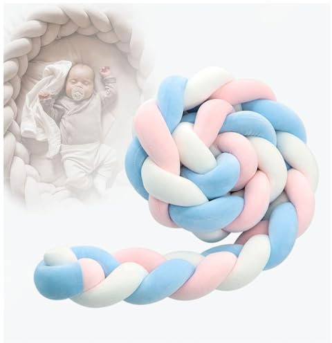 Bettschlange Geflochten FüR Babybett FüR Antikollisionskopf Baby Bettschlange Geflochten Ideal Zum Verschenken Und Dekorieren,B-200CM