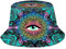 Fxuyyok Trippy Fischerhut, bunter Hut, Sommer, Reisen, Sonnenhut, Unisex, Strandhut, Fischerhüte, Trippy-3, One size