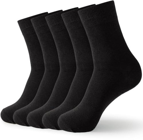 Wamicu Calzini Uomo E Donna, 5 Paia Calzini Donna Cotone, Ottima Qualità Di Cotone Calzini Unisex, Confortevoli E Traspirante Calze Running,Taglia 41-43