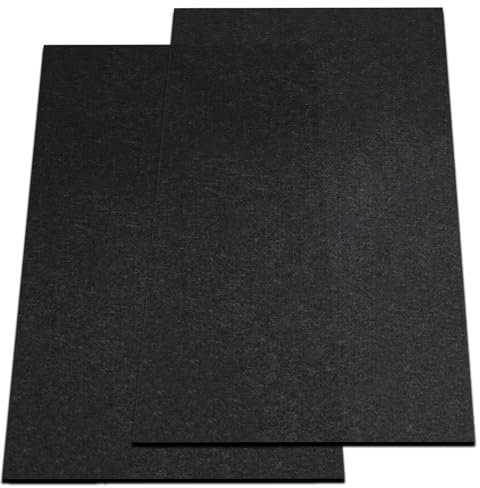 Nexboraque Confezione da 2 tappetini per garage, 152 x 91 cm, tappetini per vialetti con retro impermeabile, riutilizzabili, in gomma nera, per proteggere le superfici