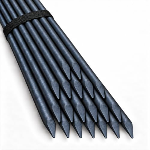 Ferropro 20x Schnureisen Ø18mm x 1000mm aus Baustahl – Schnurnagel mit geschmiedeter Spitze