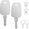 DXiongW TSA007 TSA002 Chiave 2 pezzi TSA007 002 Chiavi Master Multifunzione per Bagagli Compatibile con Universali Approvate Bagagli Lucchetto Combinazioni di Password Serrature per Valigia TSA