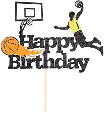 30 Stück Basketball Cupcake Topper Tortendeko Basketball Sport Dekoration für Basketball Geburtstag Deko Sport Party Dekoration (A-Basketball, 1)