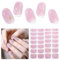 DUKASOU Gel Nail Stickers,28 Pcs Semi Cured Gel Nail Strips UV Light/LED Lamp Required,Long Lasting Polish Stickers Self Adhesive,Easy to Apply Remove（Fragmented Glitter）