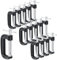 MUKCHAP 15 PCS Black G Clamps, 2 Inch Metal G Clamps, G Type Fixture for Woodworking Clamping and Fixing Work