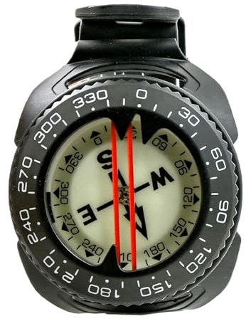 Compass Watch - Outdoor | Luminous Field Gear | Überlebensrichtungswerkzeug | Marine Explorer Aid | Wasserdichtes Pfadfinder | Kayak -Gerät | Wandergeräte | Taktischer Lagermesser | Reisenavig