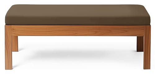 RZYW 5CM Dicke Sitzkissen Outdoor, Bankauflage Bankkissen Wasserfest, Rutschfestes Waschbare Sitzpolster Sitzauflage Bank, Stuhlkissen Bankpolster für Gartenbank, Fensterbank,Braun,190x30x5cm