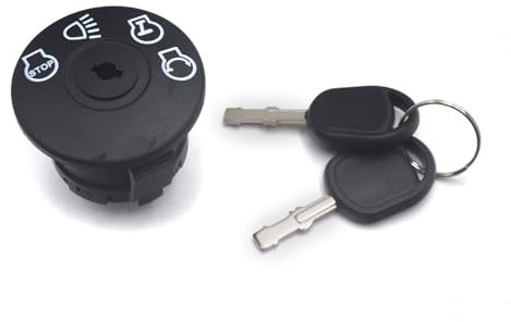 DKAEUK LMIS003 Tondeuses à Gazon Commutateur d'allumage pour Tracteur à 4 Positions 175566 532175566 532163968 175442 AM133597 Compatible avec AYP, Husqvarna, Craftsman, Sears