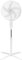 ALINI 16 Ocillating Pedestal Air Cooling Electric Fan, 3-Speed, 5 Fin Blade, Extendable Adjustable Stand, White
