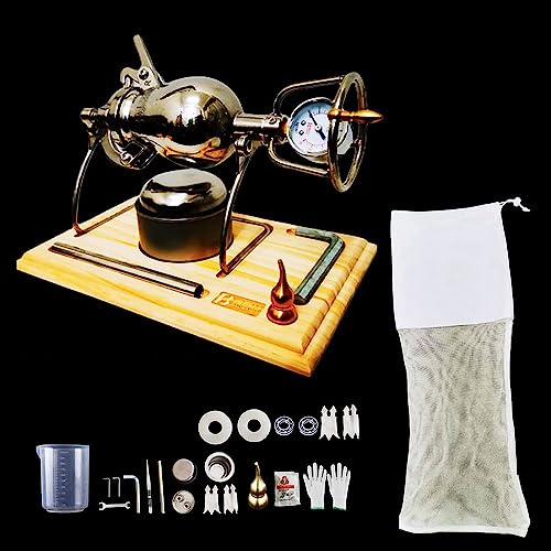 popcorn machine， Hot Air Popcorn Machine, Popcorn Maker, Stainless Steel Fire Heating Popcorn Popper, for Home Party,Large 260ml(Large 260ml)