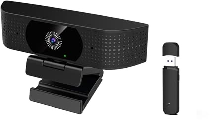 Webcam wireless 1080P per PC, webcam con microfono antirumore