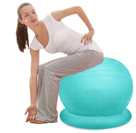 Stabilitäts-Ballstuhl für Training und Büro, Balance-Ballsitz für Erwachsene, Jugendliche und Kinder, perfekt für Fitness und Pilates-Workouts