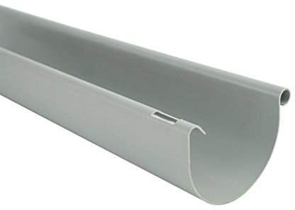 MARLEY Dachrinne halbrund RG 75, grau, 3m
