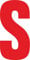 Self Adhesive Vinyl Letters/Numbers 17cm - Ideal for Signs/Wheelie Bins/Vehicles (Red S)
