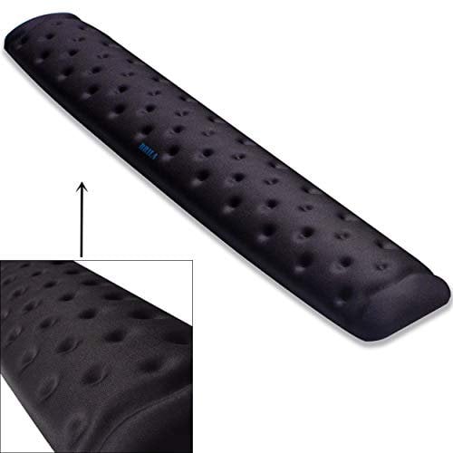 BRILA Handballenauflage Für Tastatur – Ergonomisch Memory-Schaum Handgelenkstütze Für PC Gaming Computer Laptop Arbeit - Massieren Von Löchern Design Keyboard Wrist Rest