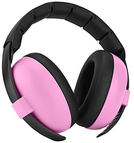 Mugast Casque Anti-Bruit Enfants Reglable à Reduire du Bruit Cache-Oreilles de la Reduction de Bruit Protection Auditive pour Bebe(rouge)