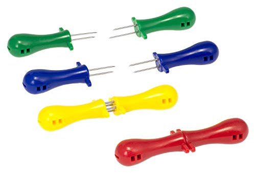 bremermann Maiskolbenhalter 4er-Set bunt, Edelstahlspitzen