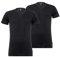 Levi's Levis Men V-Neck 2p T-Shirt, Negro (Jet Black 884-02), M (Pack de 2) para Hombre