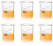 ULAB Scientific Glass Beaker Set, Vol. 200ml, 3.3 Borosilicate Griffin Low Form with Printed Graduation, Pack of 6, UBG1022