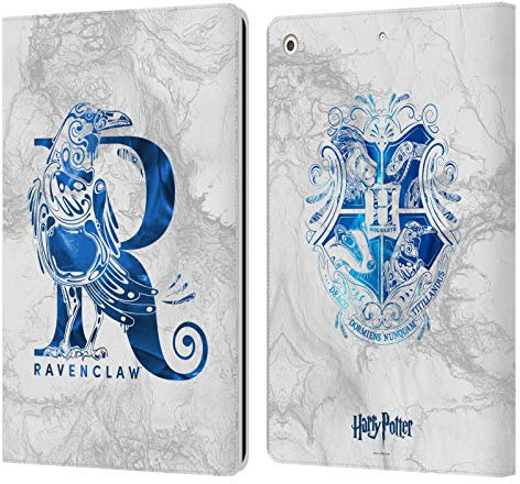 Head Case Designs Licenza Ufficiale Harry Potter Ravenclaw Aguamenti Deathly Hallows IX Custodia Portafoglio in Pelle Compatibile con Apple iPad 10.2 2019/2020/2021
