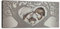 oggettando QUADRO albero della vita sacra famiglia Arredo soggiorno salotto camera da letto cucina ufficio bar ristorante Regalo utili, originali ed economici (Silver, 120x60cm)